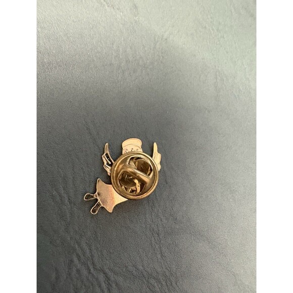 Guardian Angel Praying Gold Tone Vintage Lapel Pin - Picture 4 of 8